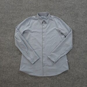 Lululemon Shirt Mens Medium Blue Airing Easy Long Sleeve Casual Preppy Logo